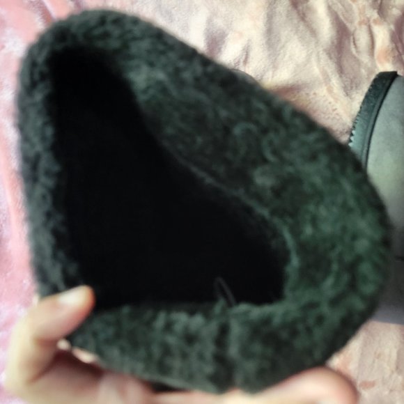 Womens Size 7 Electric Karma Dakota Gray Ultra Suede Plush Lined Rain Boots NWOT - Picture 9 of 11